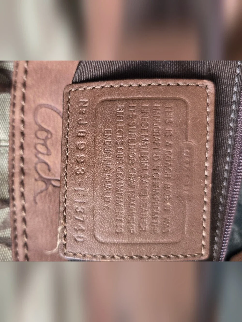 Coach Vintage Y2K Brown Signature Canvas and Leather Large Hobo Shoulder Bag - Picture 12 of 12